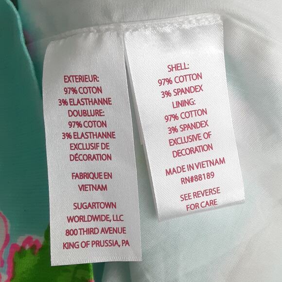 Lilly Pulitzer Sidonie Shift Dress Fresh Water Bursting Blooms Engineered Sz 2 - Picture 11 of 12